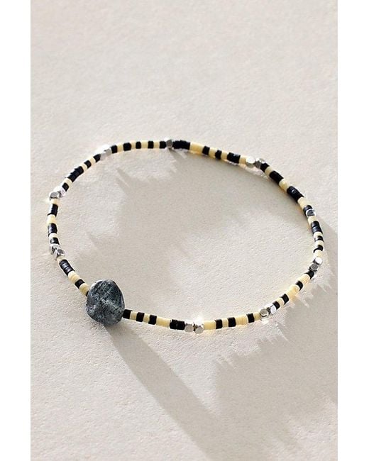 Free People Metallic Sol Semiprecious Stone Bracelet