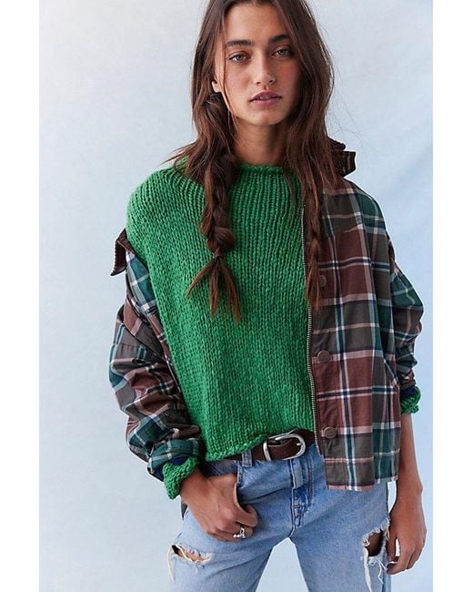 Free People Green Opal Rollneck Knit Jumper