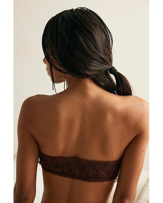 Intimately By Free People Brown Lace Scarf Bandeau By