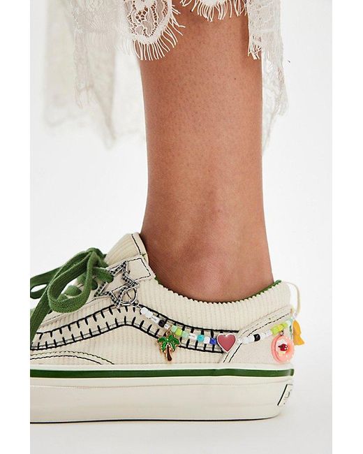 Vans White Lx Old Skool Charms Sneakers