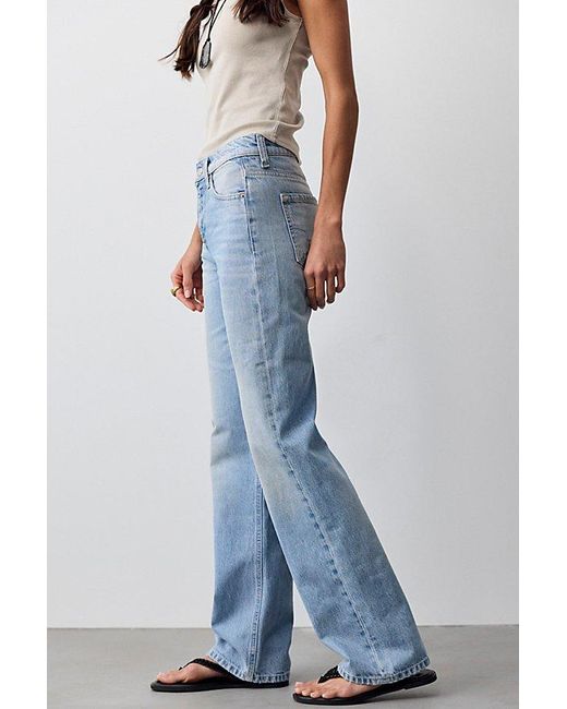 Free People Blue Luna Mid-Rise Straight Jeans