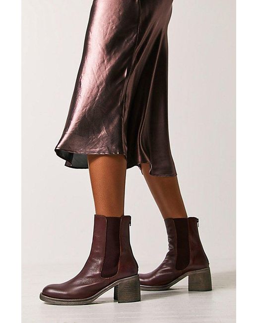 Free People Brown Essential Chelsea Boots