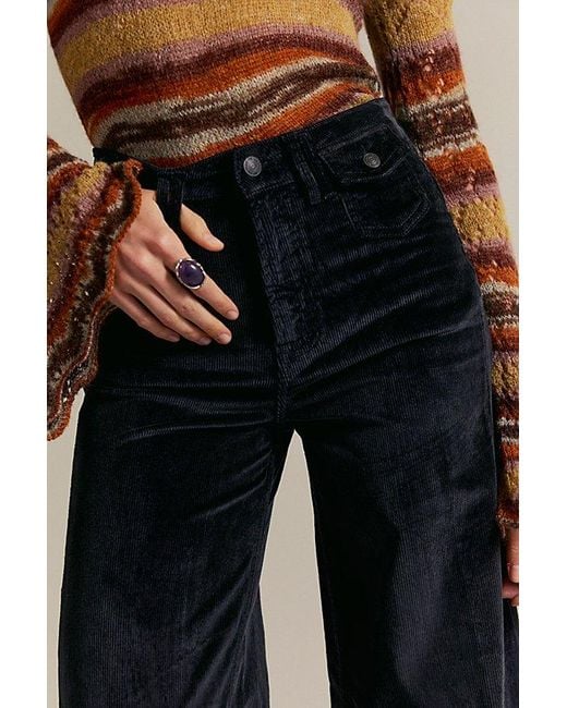 Free People Natural Kellee High-Rise Cord Palazzo Pants