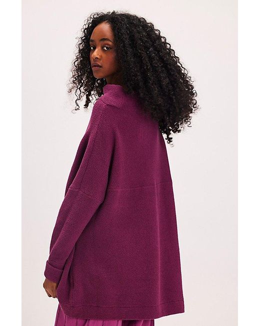 Free People Ottoman Slouchy Tunic Jumper in Purple Lyst