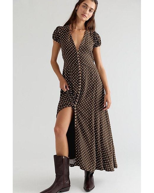 Free People Brown Need Me Midi Dress