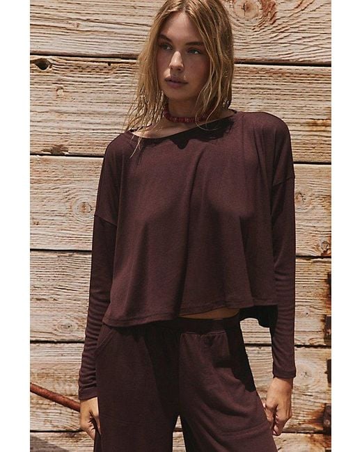 Free People Multicolor Good Feels Long Pant Set By
