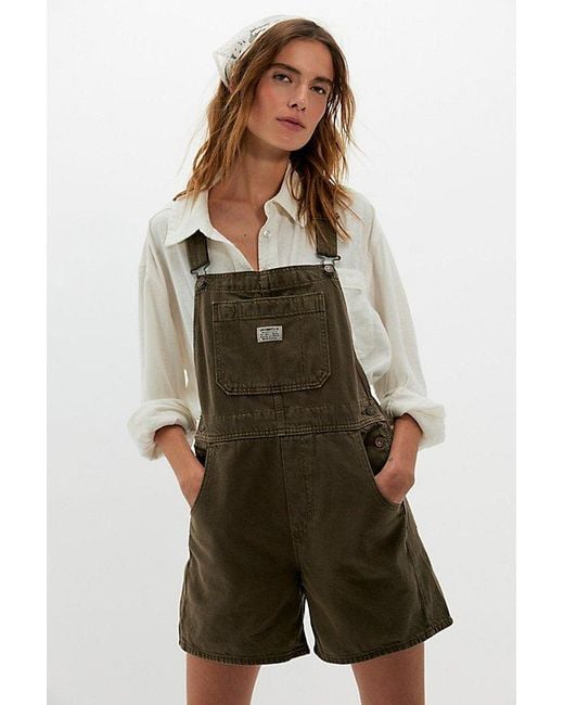Levi's Green Utility Shortalls