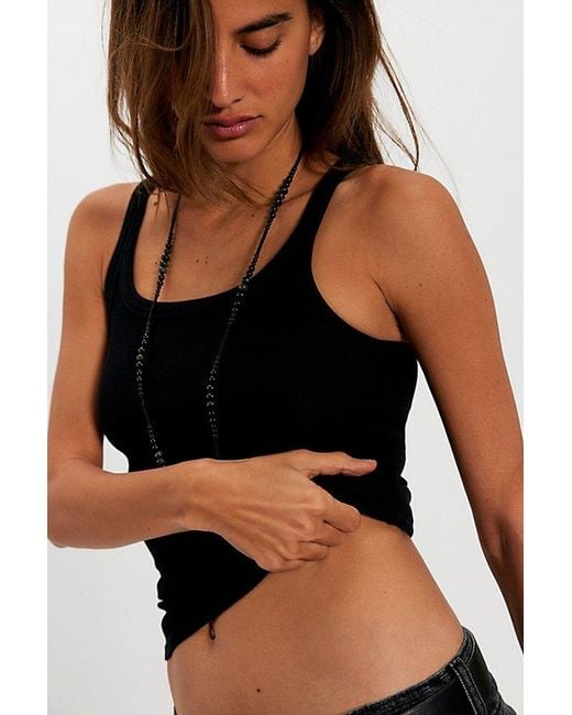 Free People Black We The Free Lychee Tank