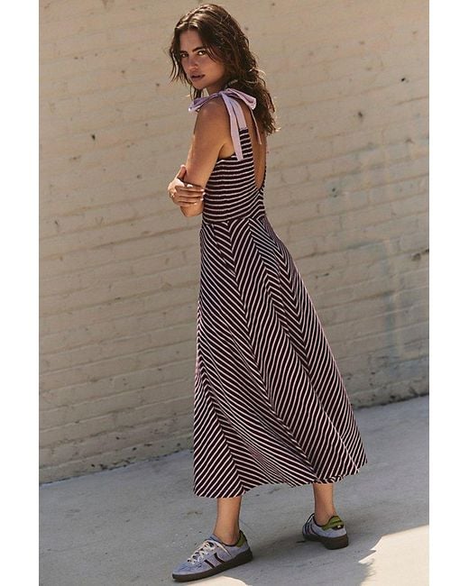 free-est Brown Cecelia Midi Dress By