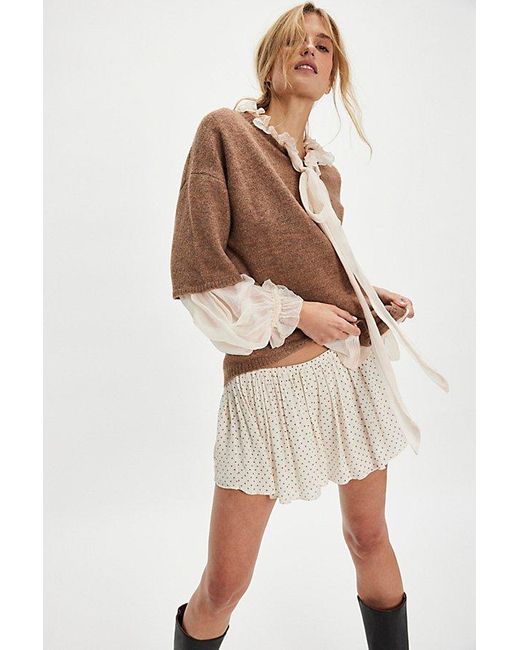 Free People Natural Ruffle Me Up Set