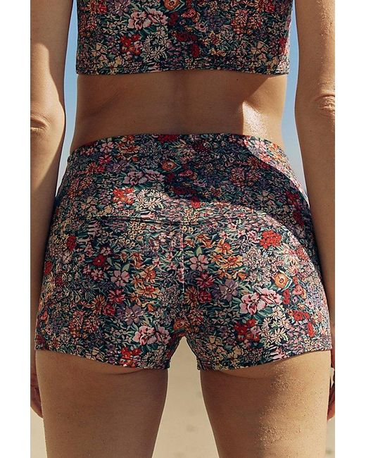 Montce Brown Montce Micro High-Waisted Boyshort Surf Bottoms