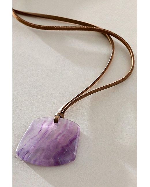 Free People Natural Lena Semiprecious Stone Necklace