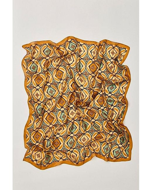 Free People Metallic So Silk Printed Bandana
