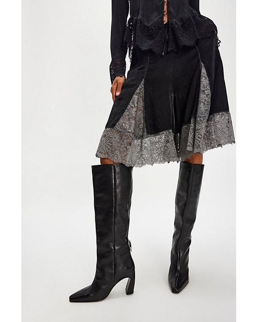Free People Black Date Night Tall Boots