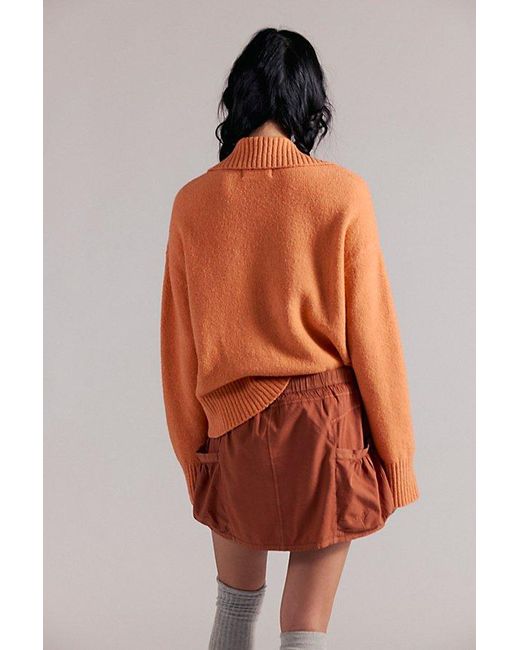 Free People Brown Play It Cool Mini Skirt