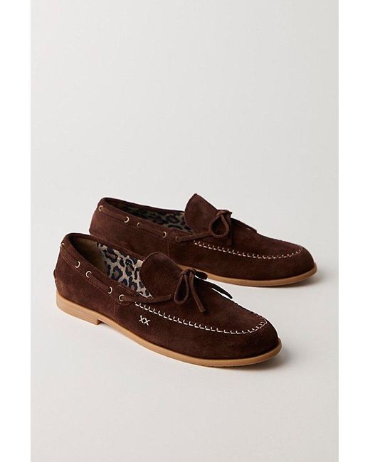 Free People Brown Seas The Day Boat Shoes