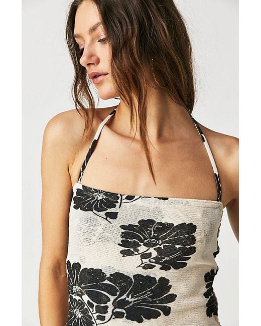 Free People Multicolor Poppy Tube Top At In Ivory Combo, Size: Medium