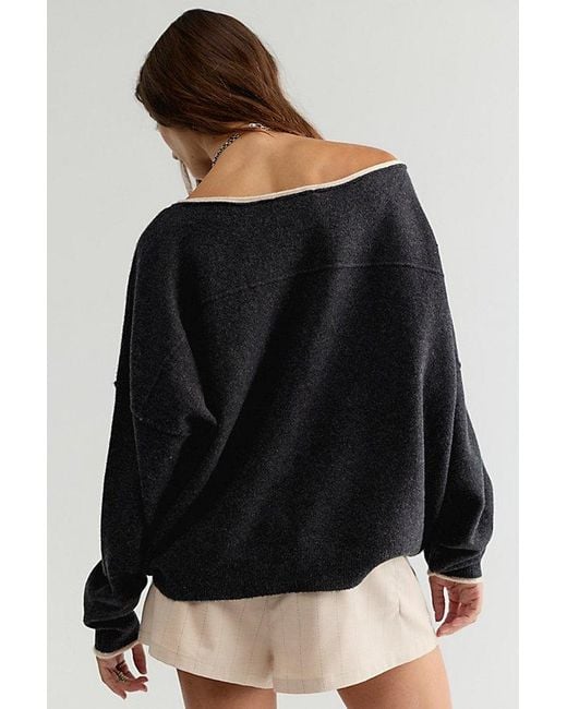 Free People Blue See Me Softspun Pullover