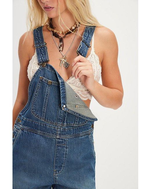 Lee Jeans Blue Slim Straight Overalls