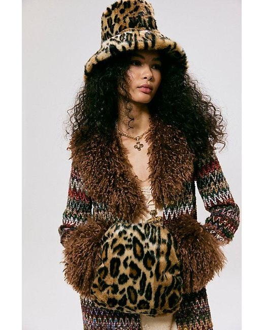 Anna Sui Brown Leopard Muff