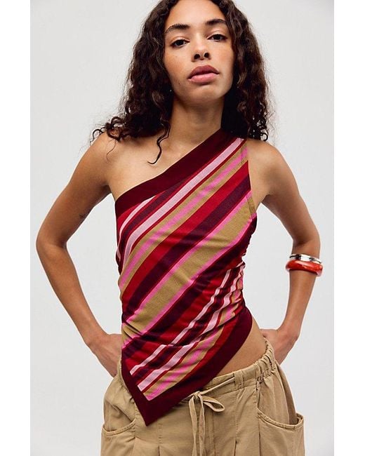 Free People Red Shore Night Out Top
