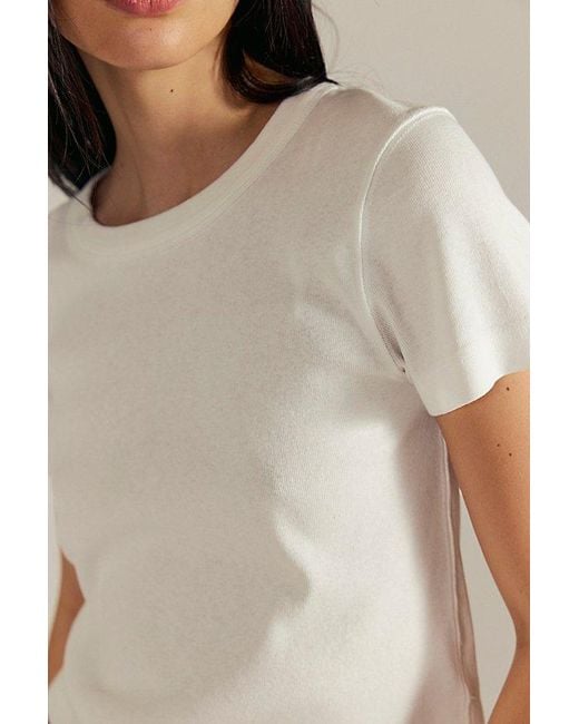 Free People Gray Atlas Crew Tee