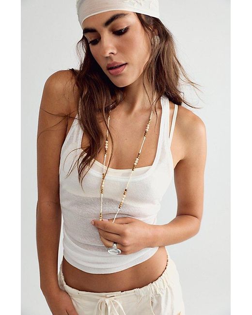 Intimately By Free People Black Barely Bare Rib Tank Top By