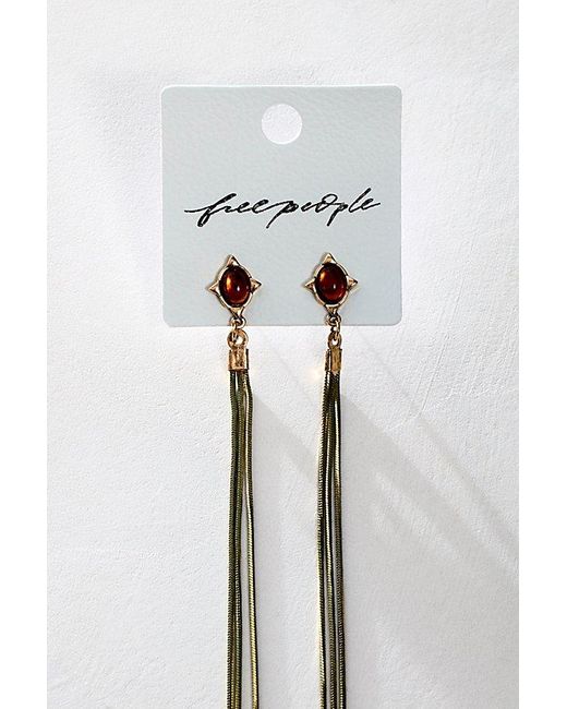 Free People Brown Freya Exagerated Dangles