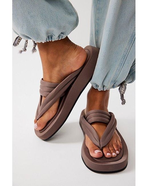 Jeffrey Campbell Gray Palm Desert Thong Sandals