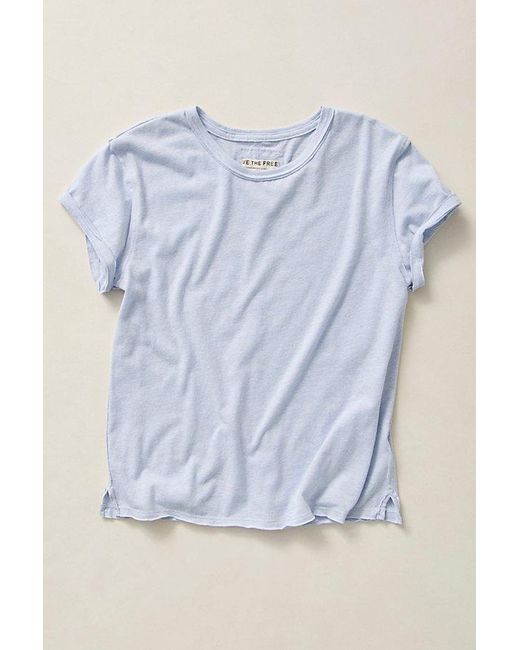 Free People White Nova Tee