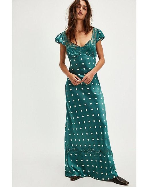 Free People Green Butterfly Babe Maxi Dress