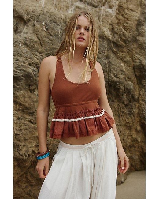 free-est Brown Too Cute Top By