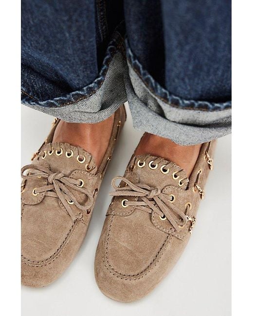 Jeffrey Campbell Blue Treasure Chest Boat Shoes By