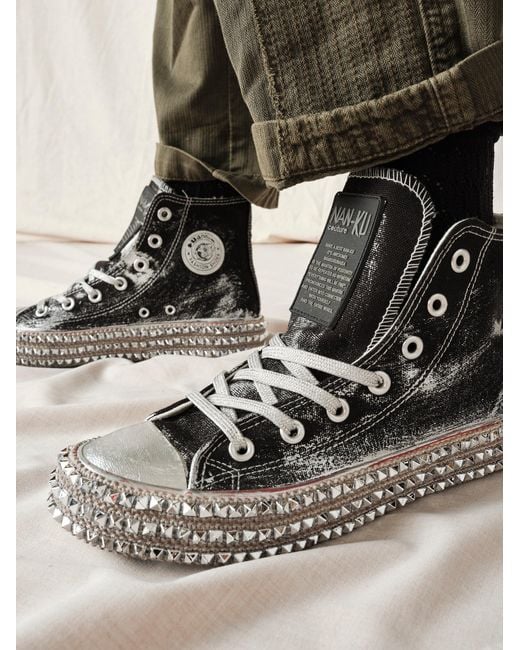 Studded high top sneakers Clearance