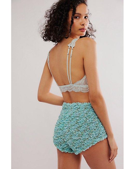 Intimately By Free People Blue Scrunch It Up Shorts