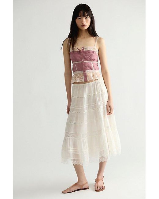 Free People Pink Alessandra Top