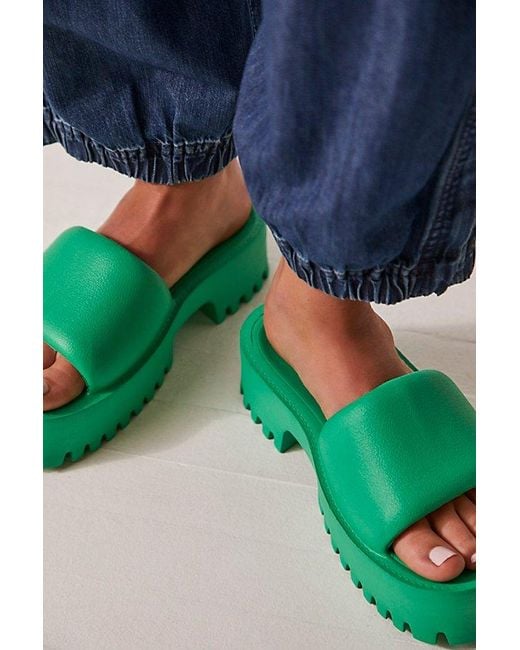 Jeffrey Campbell Red Bae Platform Slide Sandals