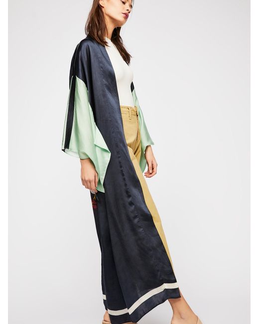 rising sun maxi kimono