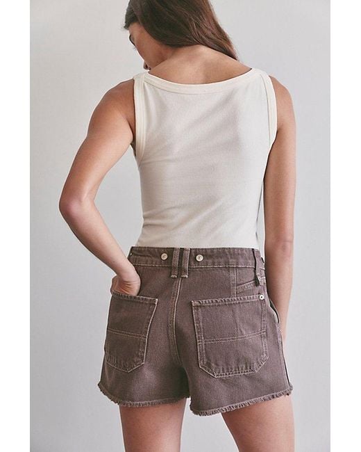 Free People Brown We The Free Paxton Utility Shorts