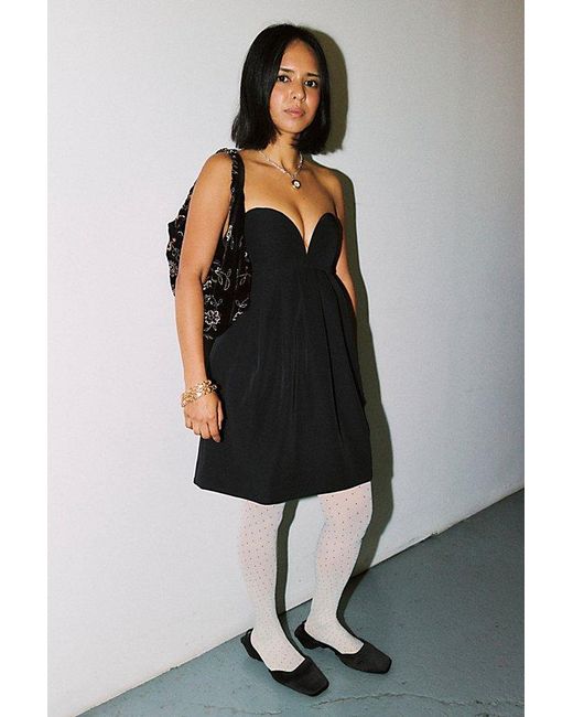 Free People Black Floreo Mini Dress