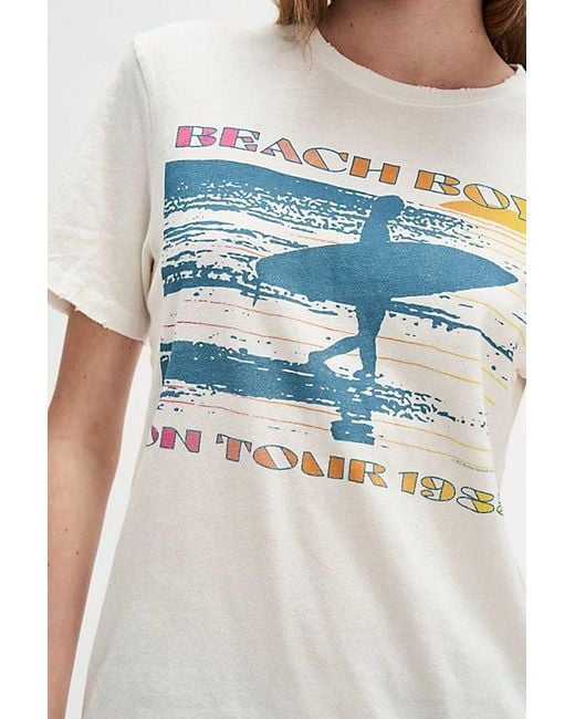 Junk Food Brown Beach Boys On Tour Tee By