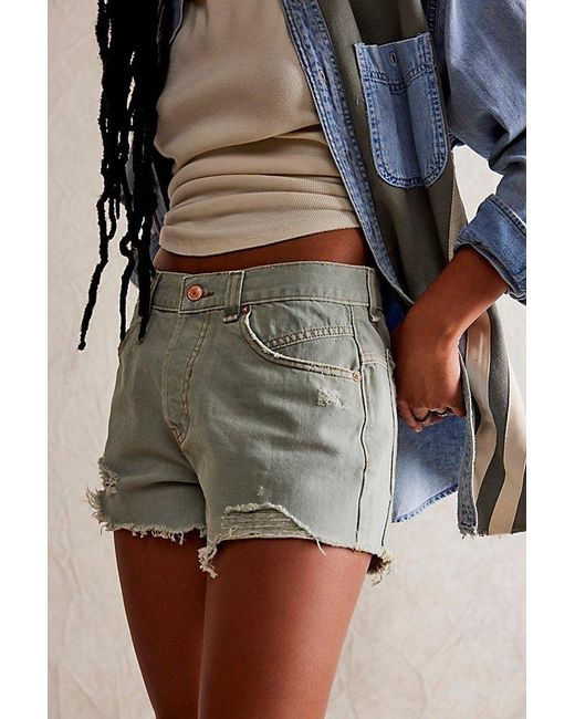Free People Multicolor Now Or Never Denim Shorts