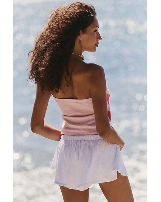 free-est Red Miami Micro Shorts By