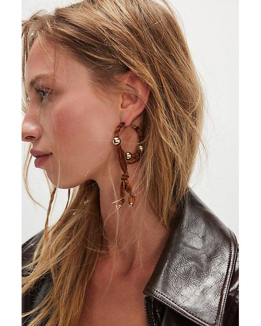 Free People Natural Lingering Love Hoops