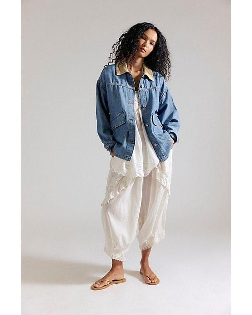 Free People Blue Lemon Denim Jacket