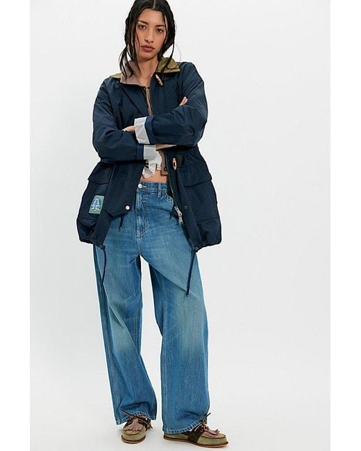 Free People Blue Captains Jacket