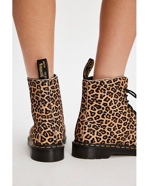 Dr. Martens Blue 1460 Pascal Hair On Lace-Up Boots