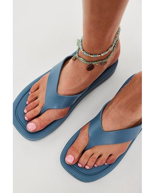 Jeffrey Campbell Blue Darcie Platform Flip Flops