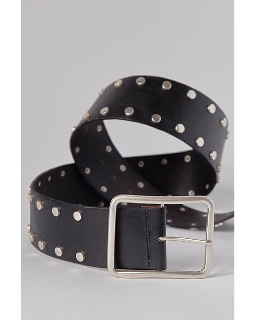 NWT Free People Hex Studded Hip Belt Espresso Suede Hex Hip Belt | Free People main image 3