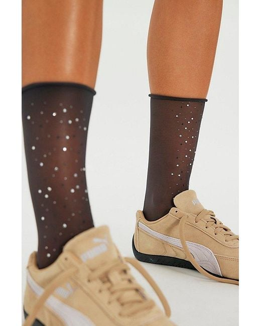 Free People Natural Pauline Sheer Socks